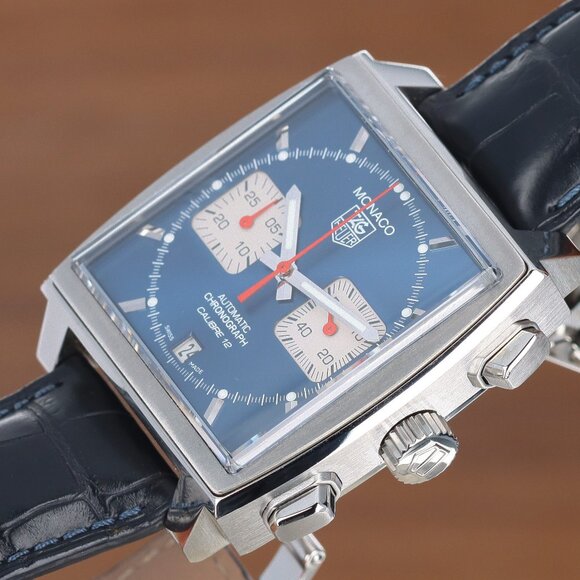 Tag Heuer Monaco ’Steve McQueen’ Caliber 12 Edition, Blue Dial - Stainless Steel - Picture 8 of 11